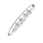 Four-Stone Lab Grown Diamond Bangle