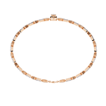 Diamond Bracelet in Yellow Gold with Floral Motif