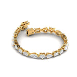 90 Pointer Multi-Shape Diamond Tennis Bracelet