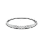 Stacked Cluster Diamond Bangle