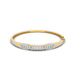Stacked Cluster Diamond Bangle