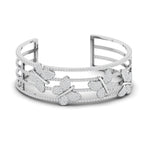 Diamond Embellished Gold Bracelet