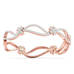 Eternal Bloom Floral Diamond Bangle