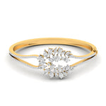 Marquise & Round Diamond Cluster Bangle