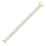 Elegant Floral Diamond Chain Bracelet