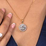 Diamond Halo Pendant