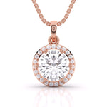 Diamond Halo Pendant