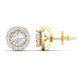 0.75 Carat Diamond Studs With Halo