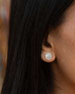 0.75 Carat Diamond Studs With Halo