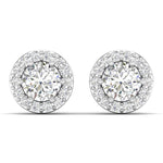 0.75 Carat Diamond Studs With Halo