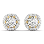0.75 Carat Diamond Studs With Halo