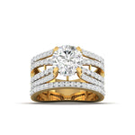 1.5 Carat Diamond Ring with Geometric Design