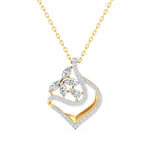 Diamond Rose Gold Abstract Pendant