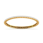 Minimalist Bezel Set Diamond Bangle