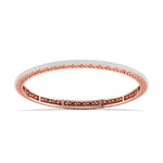 Minimalist Bezel Set Diamond Bangle