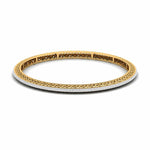 Minimalist Bezel Set Diamond Bangle