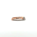 Diamond Stacking Ring Set in Rose Gold