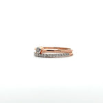 Diamond Stacking Ring Set in Rose Gold