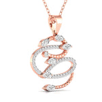 Diamond-Studded Serpent Pendant
