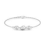 Diamond Swirl Gold Band