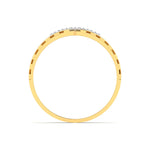 Diamond V Ring Rose Gold