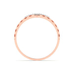Diamond V Ring Rose Gold