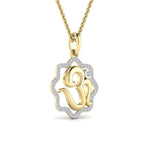 Divine OM Diamond Pendant