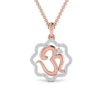 Divine OM Diamond Pendant