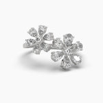 Double Bloom Cocktail Diamond Ring