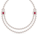 Double Chain Diamond Necklace