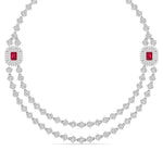 Double Chain Diamond Necklace