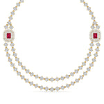 Double Chain Diamond Necklace