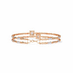 Double Row Diamond Bracelet with Chain