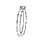 Double Row Diamond Bracelet with Chain