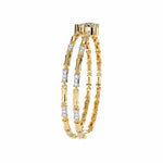 Double Row Diamond Bracelet with Chain