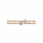 Double Row Diamond Bracelet with Chain