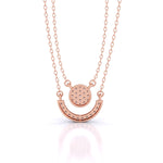 Double Strand Diamond Pendant