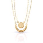 Double Strand Diamond Pendant