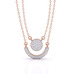 Double Strand Diamond Pendant