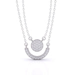 Double Strand Diamond Pendant