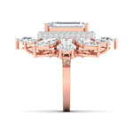 Dramatic Emerald Cut Diamond Ring