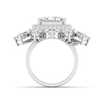 Dramatic Emerald Cut Diamond Ring