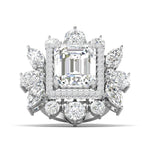 Dramatic Emerald Cut Diamond Ring