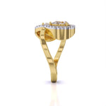 Dual Grace Halo Diamond Ring