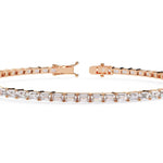 Elegant Baguette Diamond Tennis Bracelet