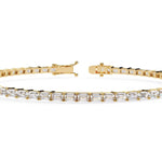 Elegant Baguette Diamond Tennis Bracelet