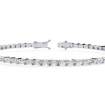 Elegant Baguette Diamond Tennis Bracelet