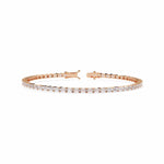 Elegant Baguette Diamond Tennis Bracelet