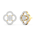 Elegant Clover Diamond Earrings