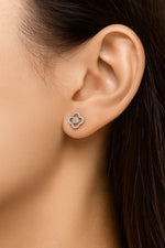 Elegant Clover Diamond Earrings